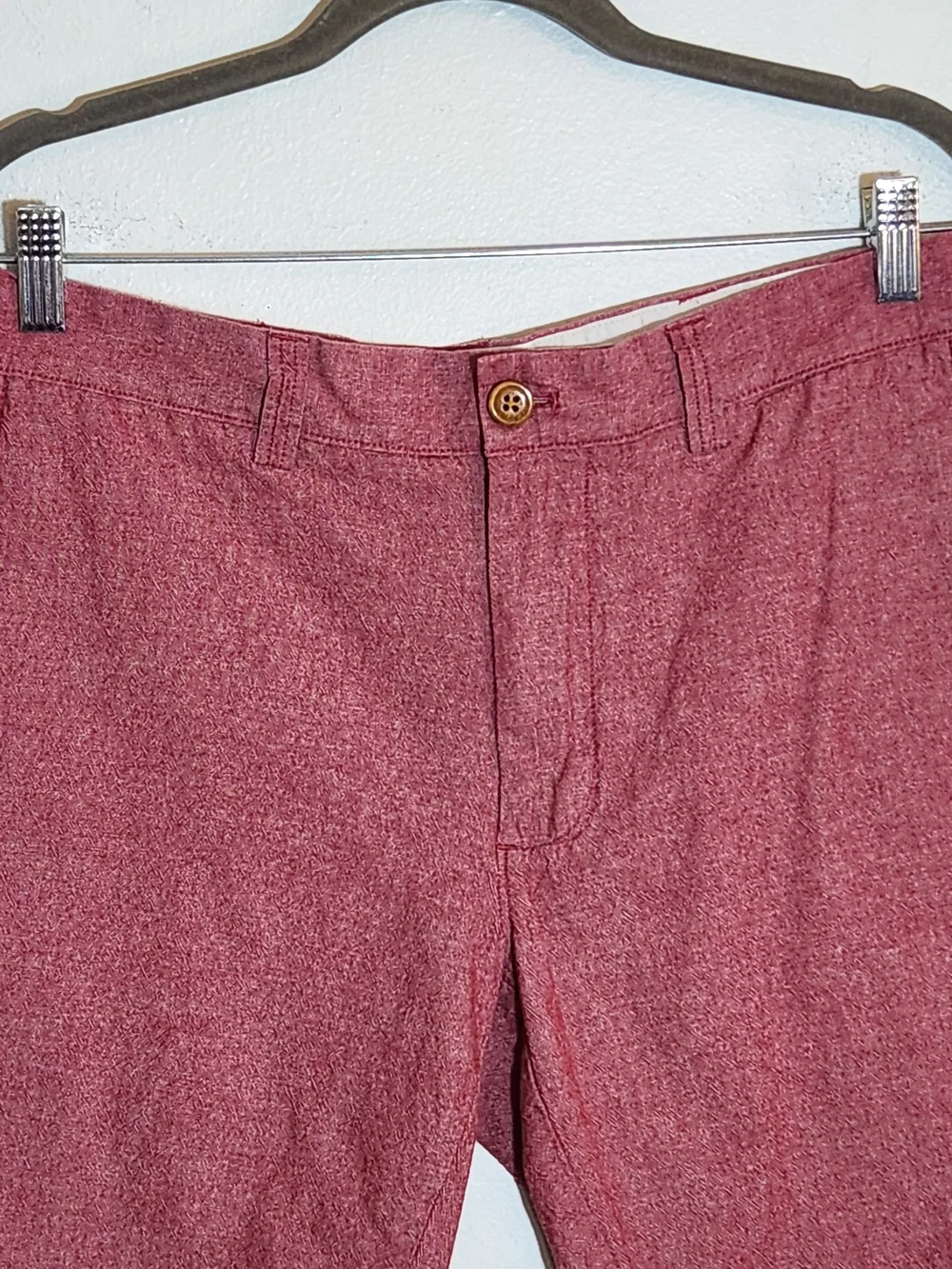 J. Crew Red Chambray Shorts Size 31